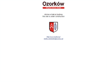 Tablet Screenshot of ozorkow.pl
